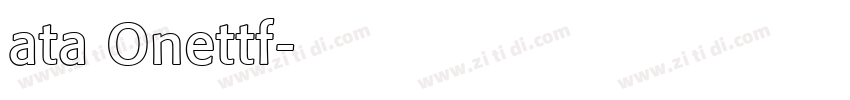 ata Onettf字体转换